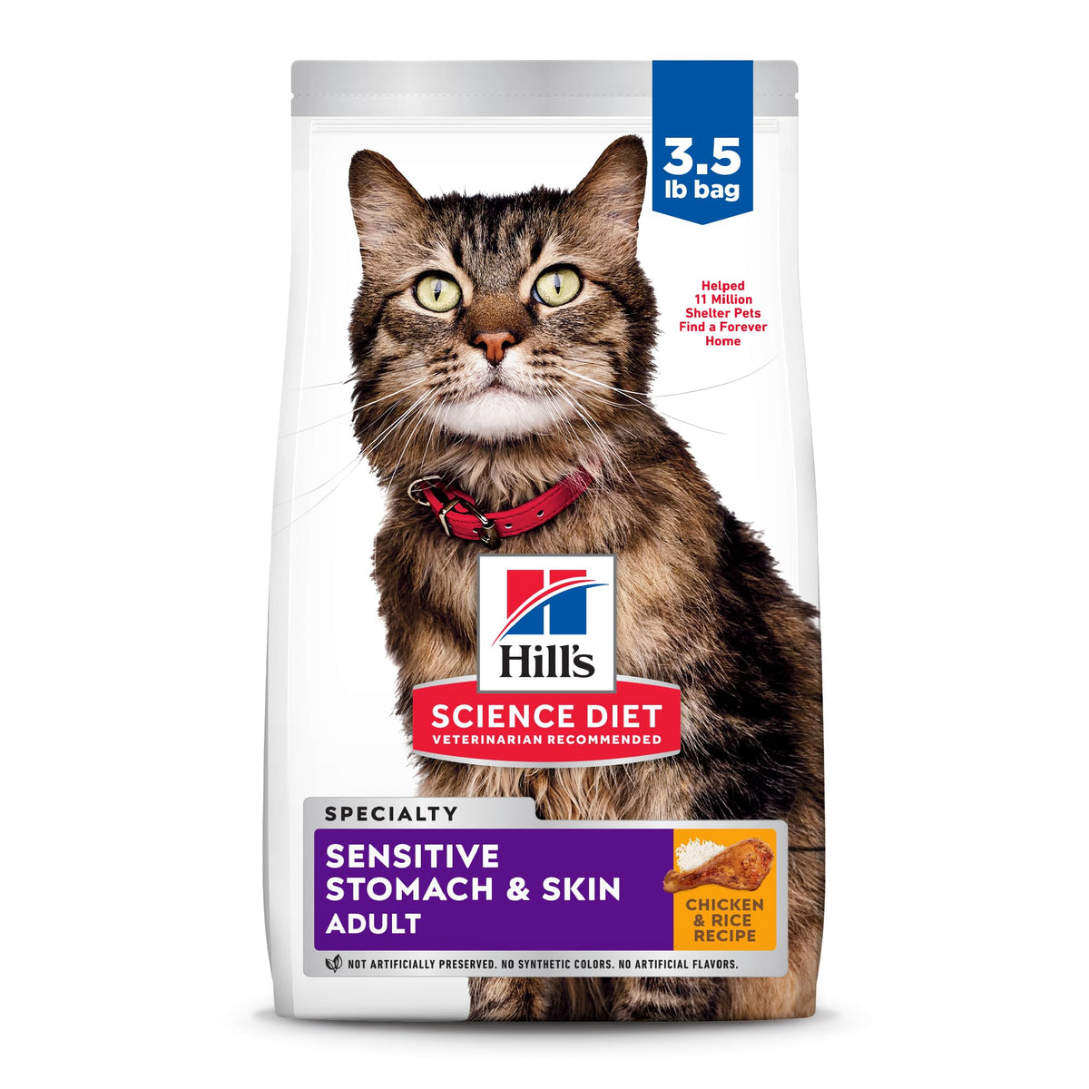 Sensitive Stomach & Skin Dry Cat Food E6443