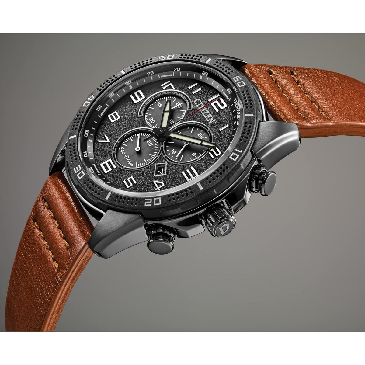 Men's Stainless Steel Eco-Drive Watch F147978
