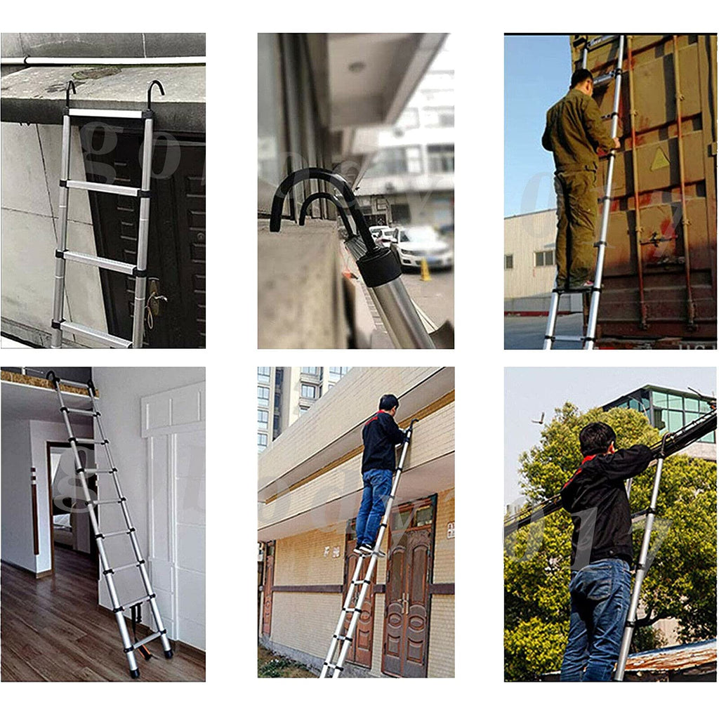 20.34 ft Aluminum Telescopic Ladder 330lbs M528915