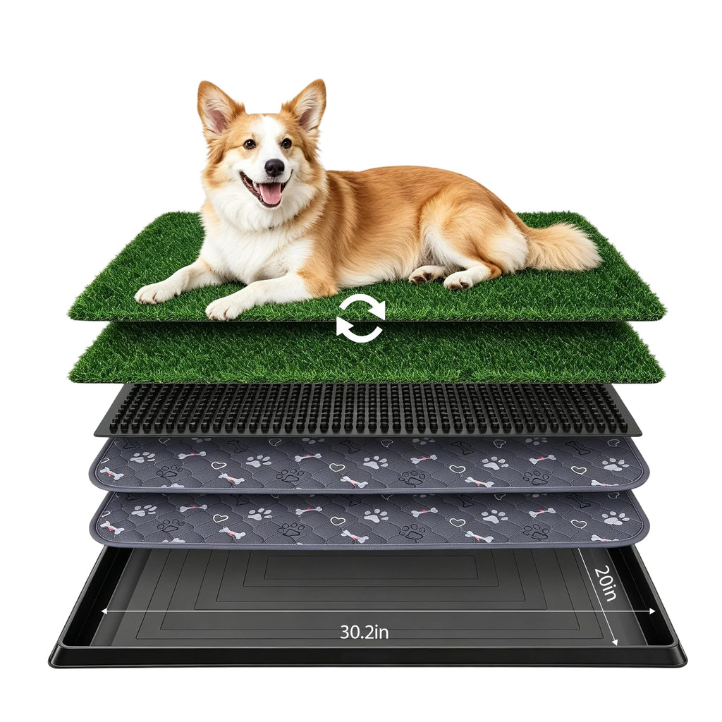 Dog Grass Pad with Tray 30"x20" N33068