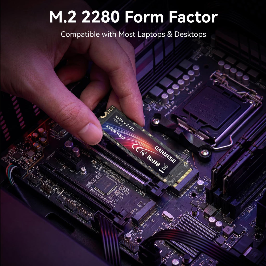512GB PCIe Gen3x4 NVMe M.2 2280 SSD A38086
