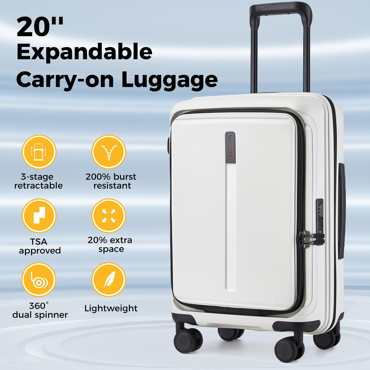 20-Inch Hardside Carry On Luggage V17447