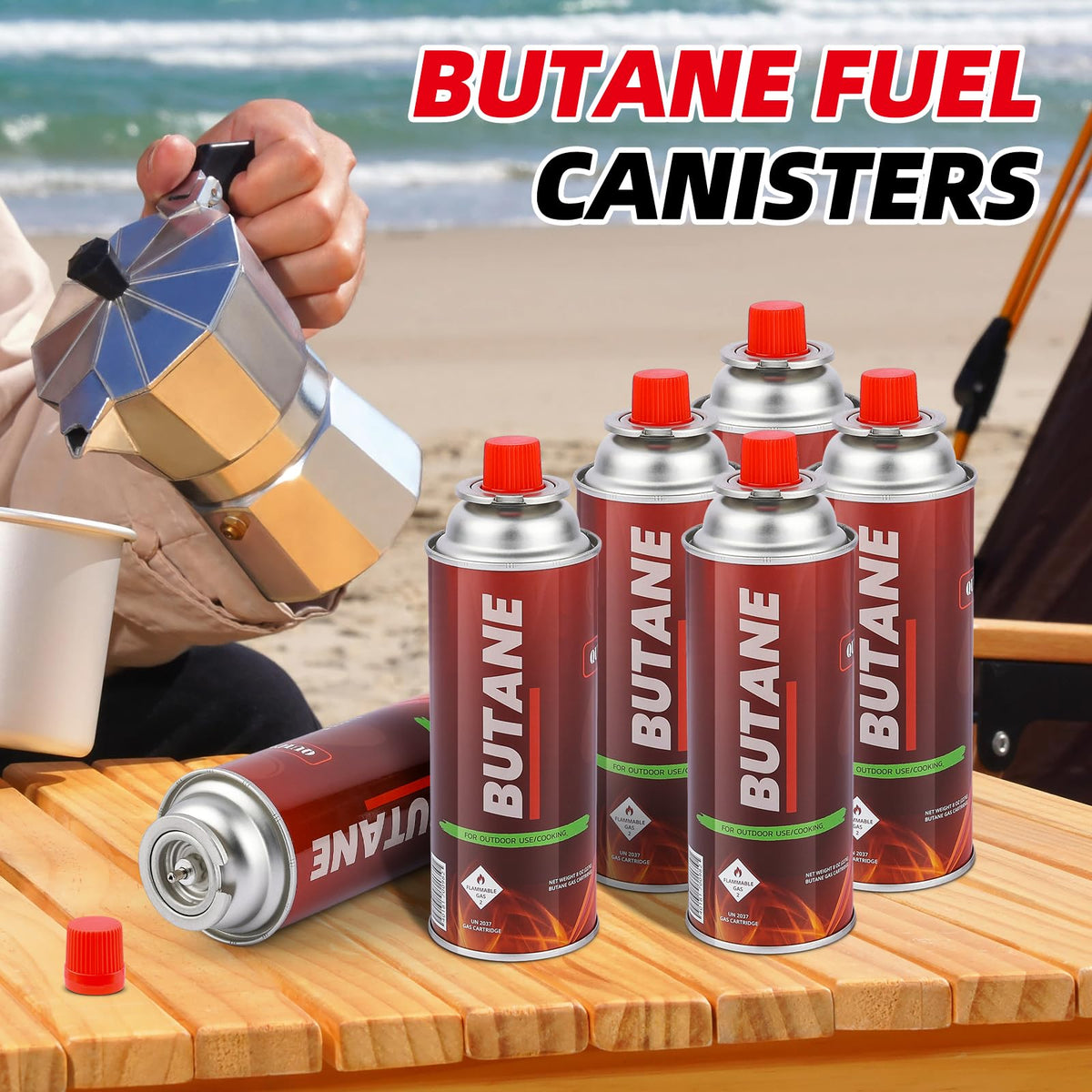 Butane Fuel Canisters 12 Pack U445