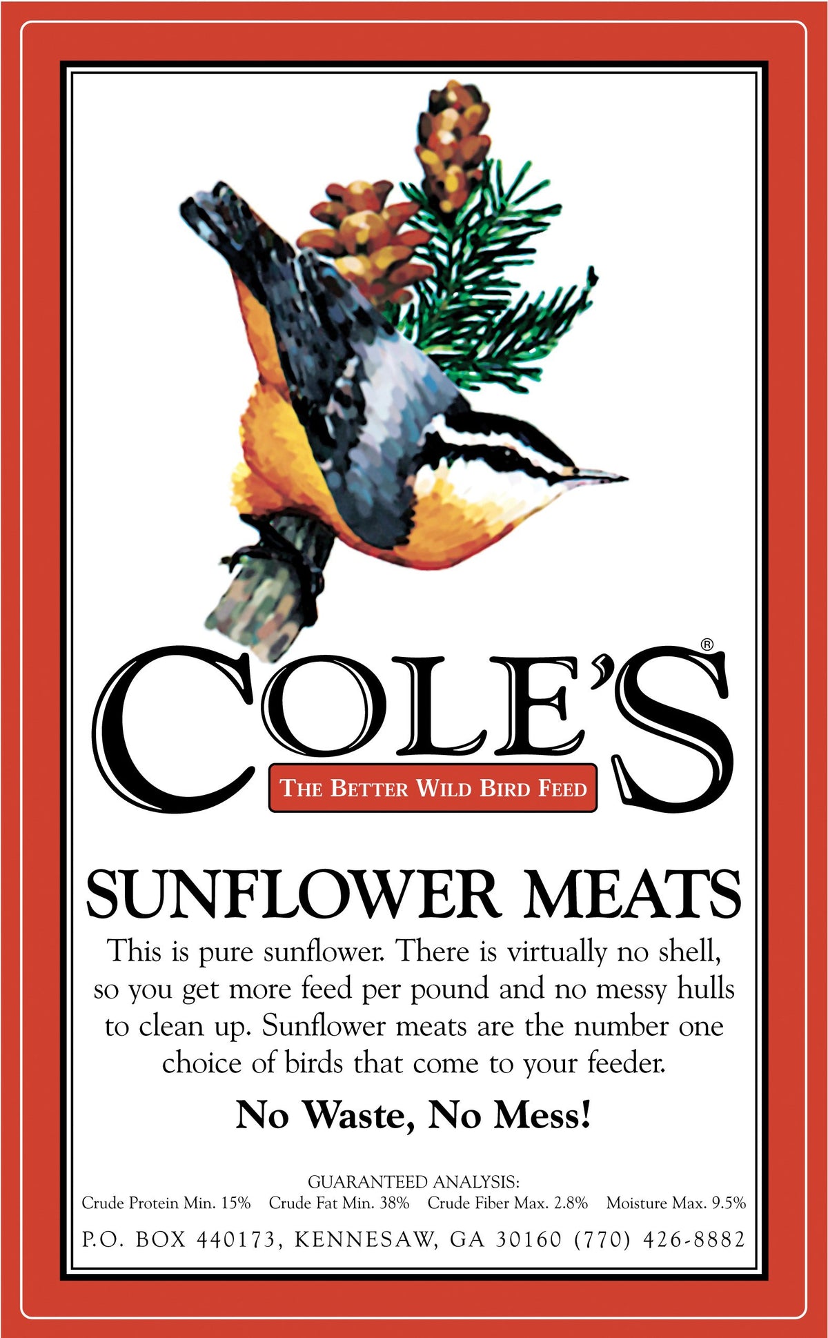Sunflower Meats Bird Seed 20-Pound L41337