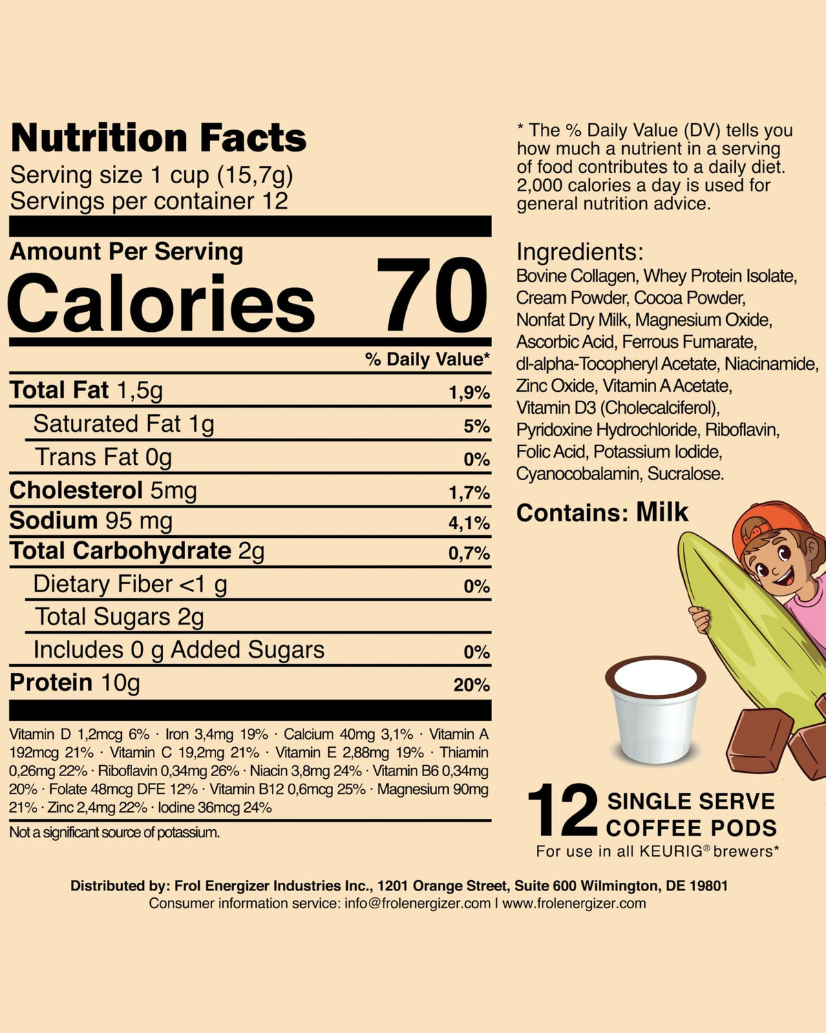 Chocolate Protein K-Cup Pods O1640
