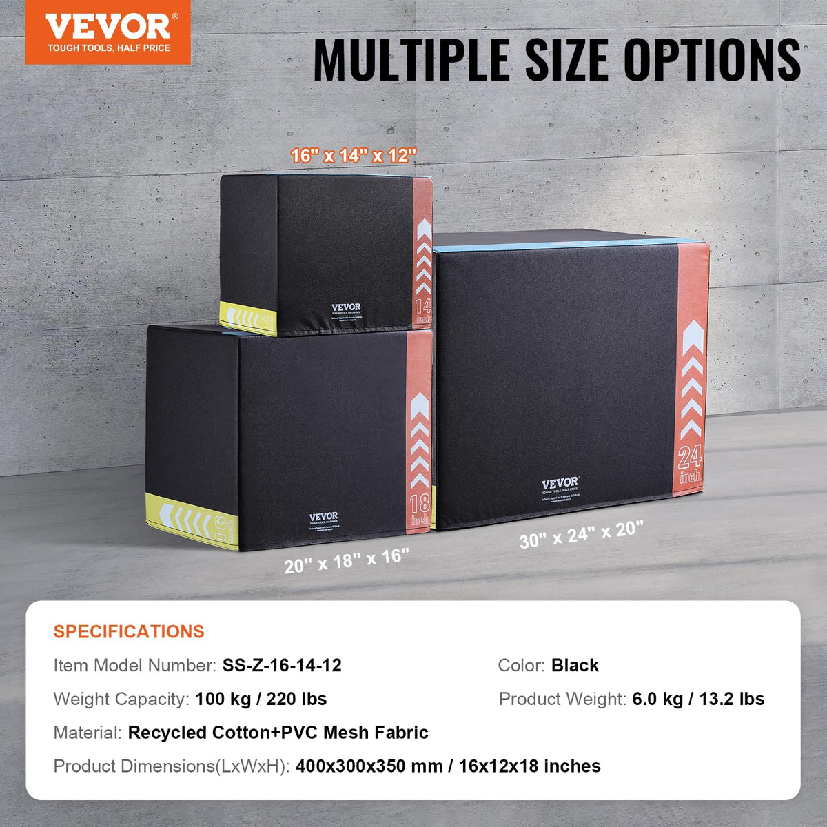 3 in 1 Plyometric Jump Box S829026