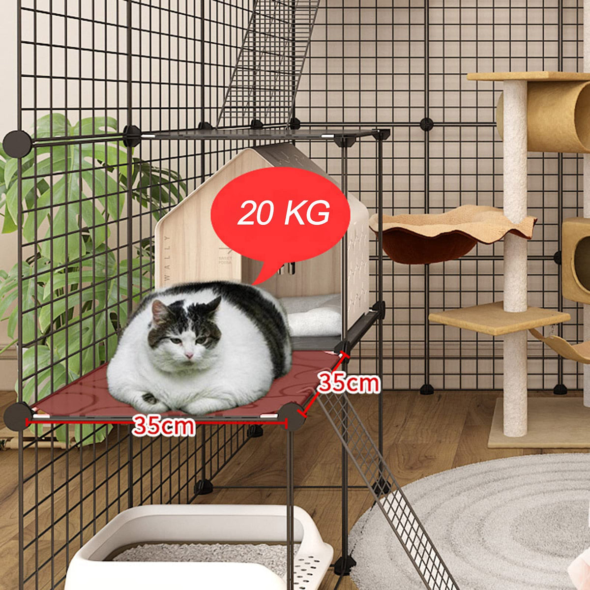 Metal Wire Small Animal Cage 147 * 75 * 110cm Z22463