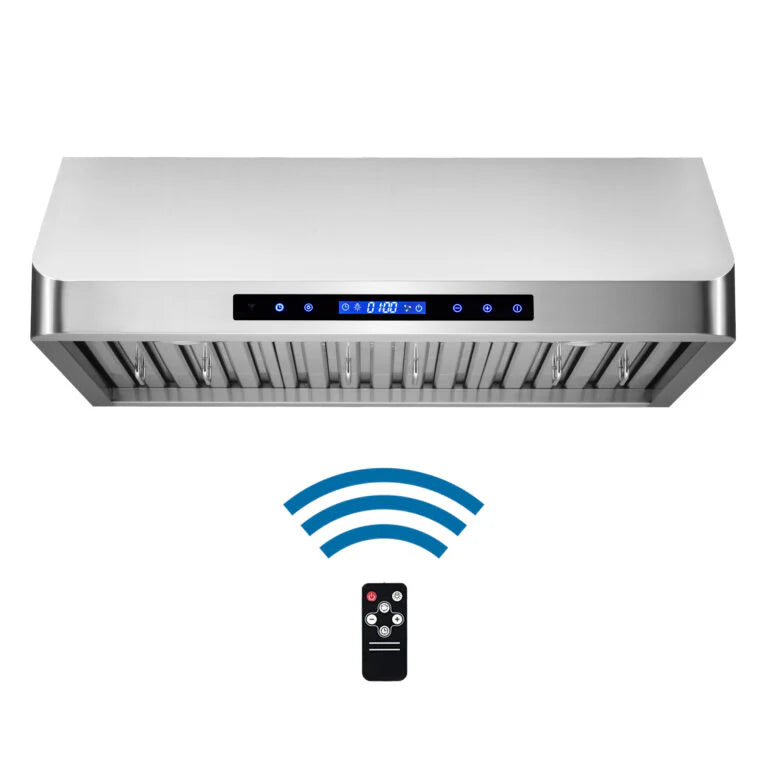 500 CFM Convertible Under Cabinet Range Hood with Remote and Digital Touch Controls V491