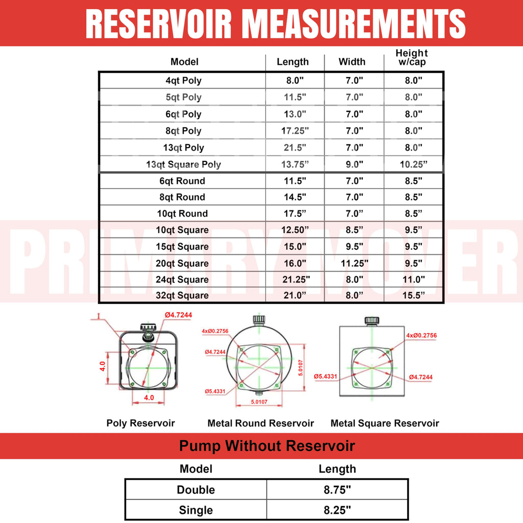 4 Quart Hydraulic Reservoir Tank H48754