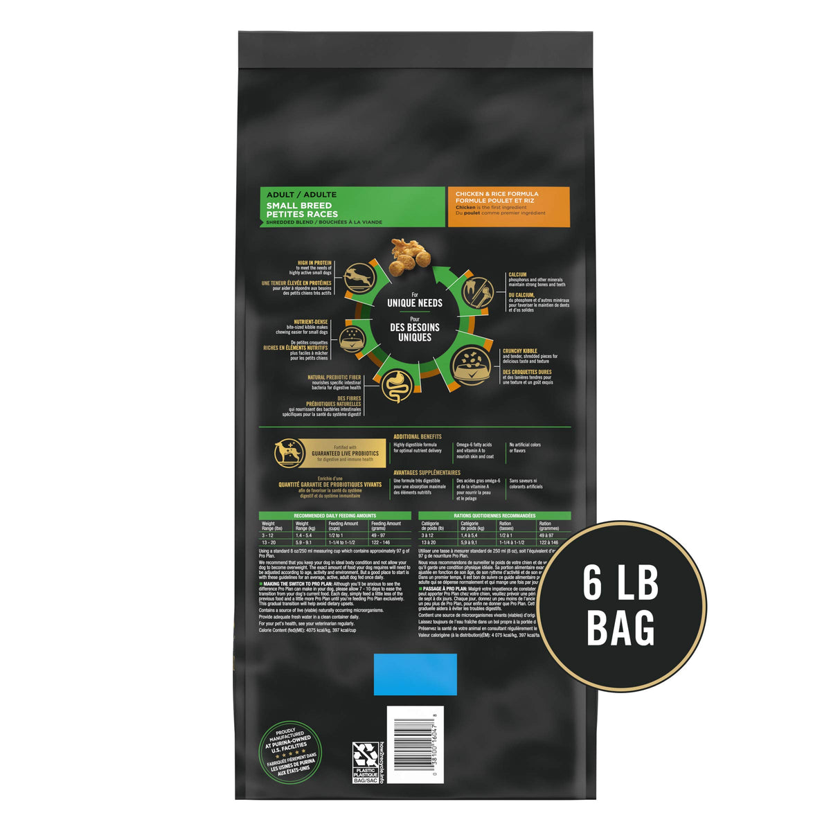 Small Breed Dry Dog Food 6 lb Bag D8546