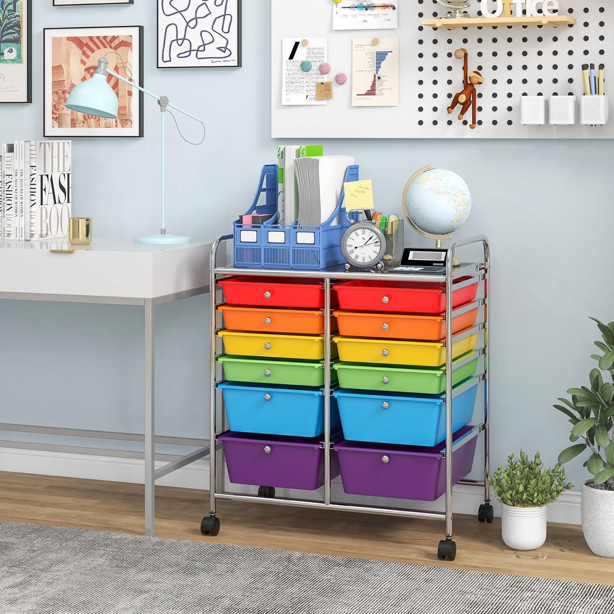 12 Drawer Rolling Storage Cart D93751