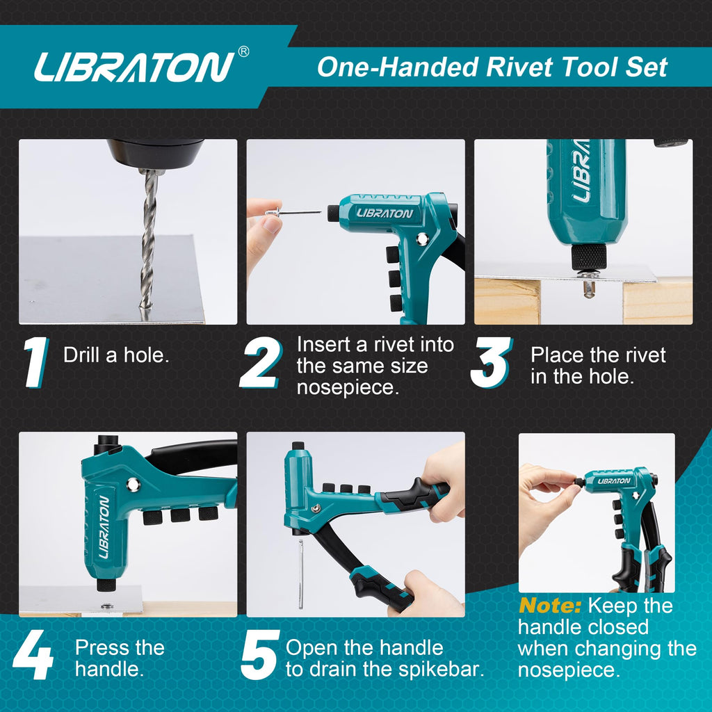 One-Handed Rivet Gun Set I319836