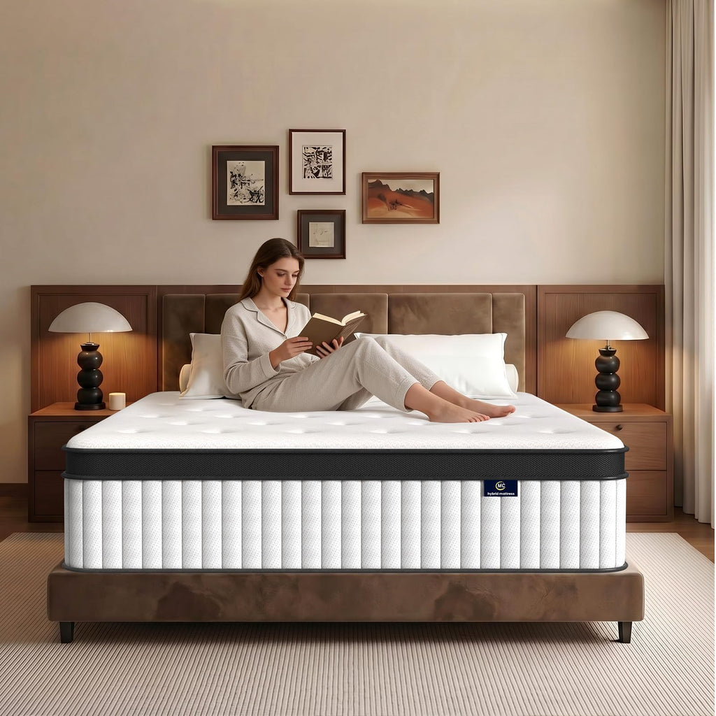 12 Inch Fiberglass Free Hybrid Mattress K66903