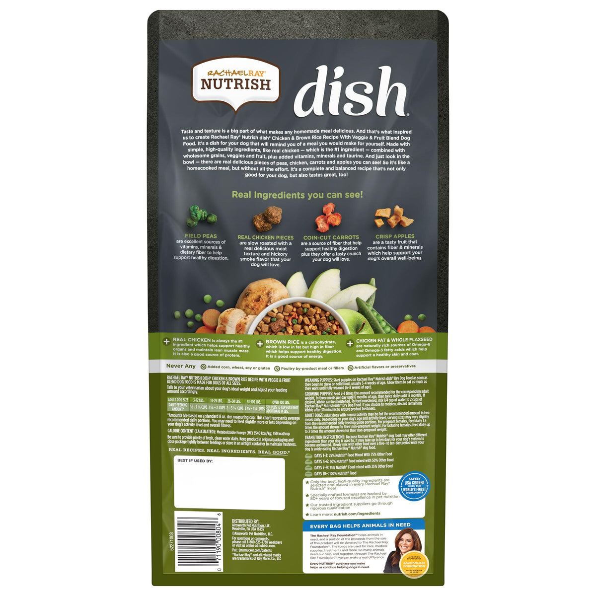 Natural Dry Dog Food Chicken & Brown Rice 3.75 Pound Bag Pack of 2 G238595