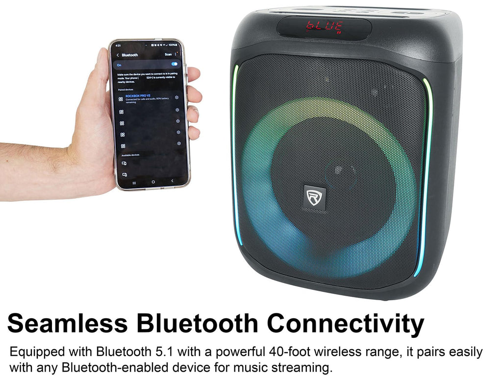 6.5" LED Bluetooth Speaker 2-Pack G1299