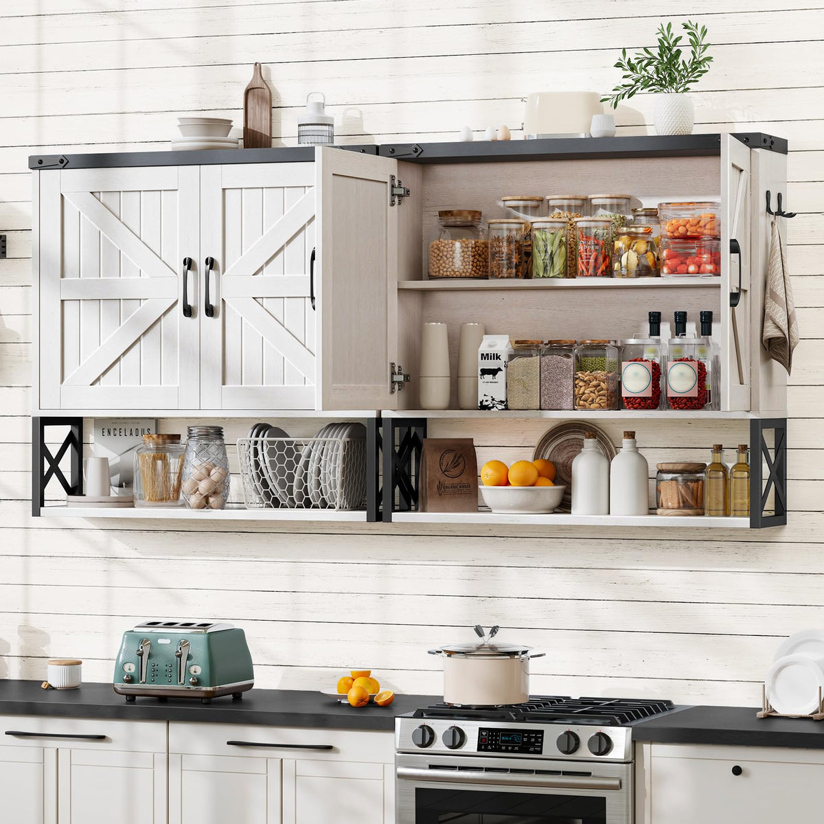 White Bathroom Wall Cabinet N144