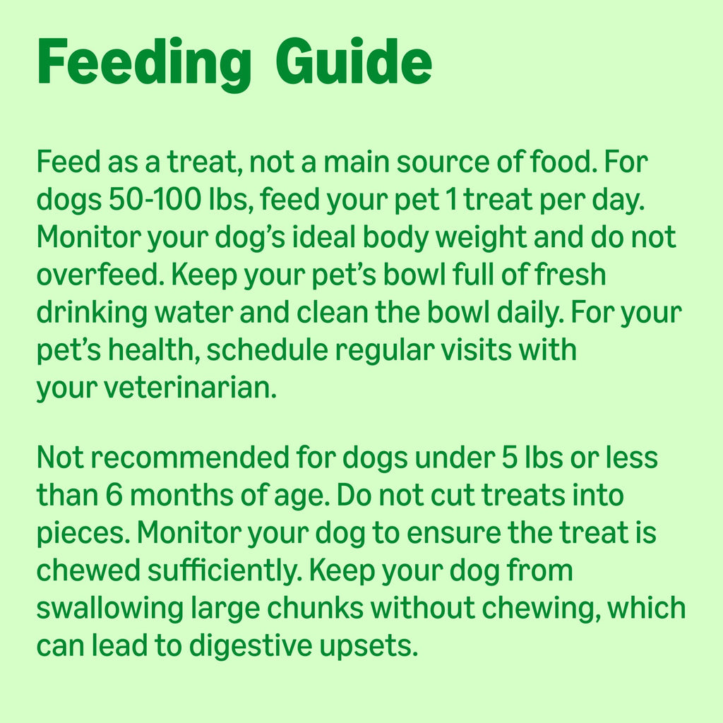 Unflavored Dental Dog Treats, 24 Count Q859