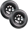 2-Pack Radial Trailer Tire Rim Assembly ST205/75R15 Load D 5 Lug O666997