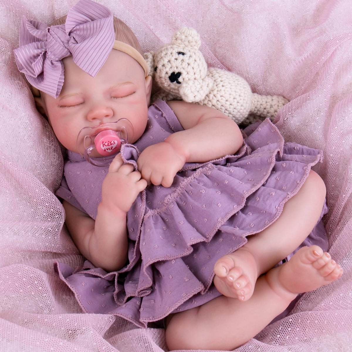 20 Inch Purple Dress Doll Clothing Set A208265