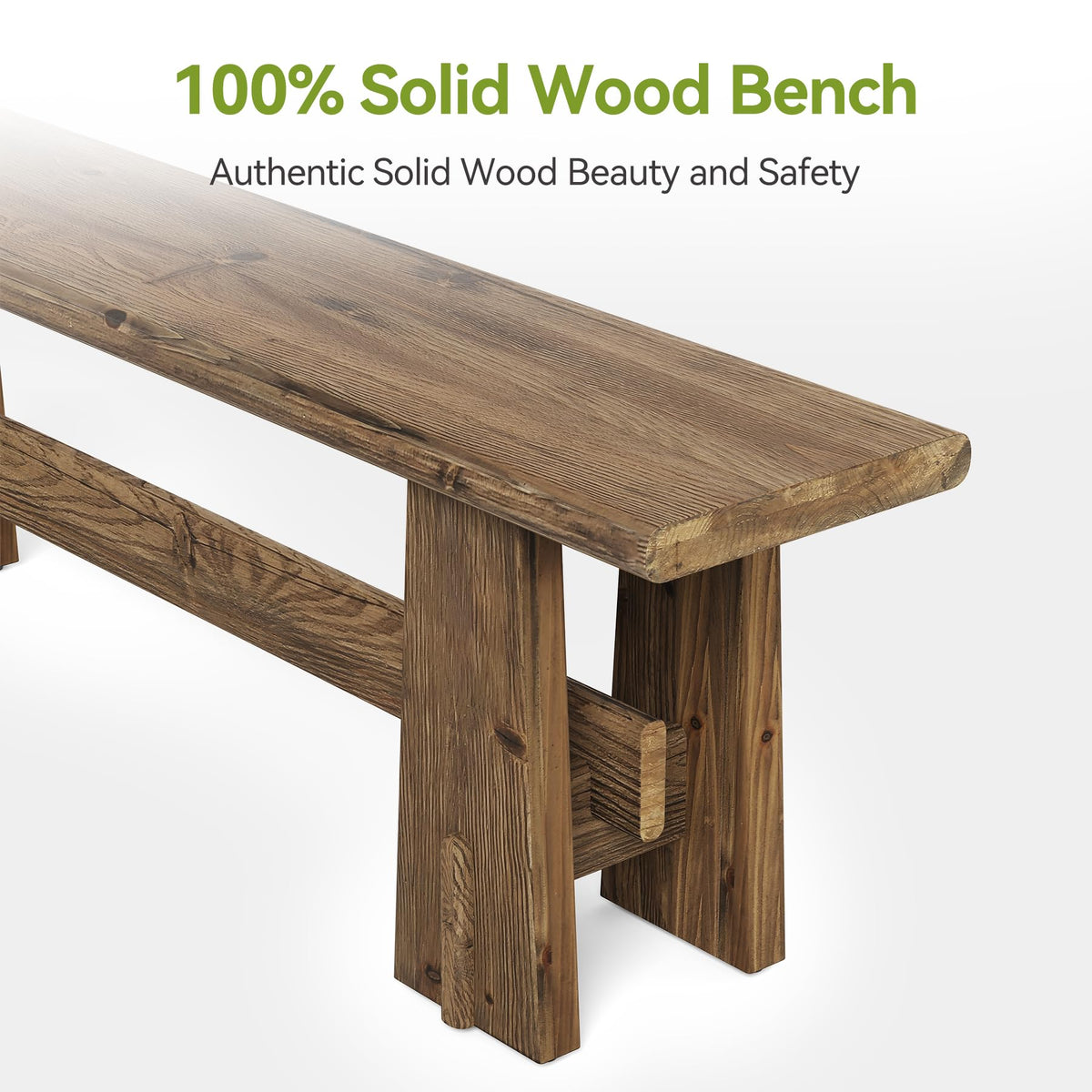 59" Solid Wood Bench N39832