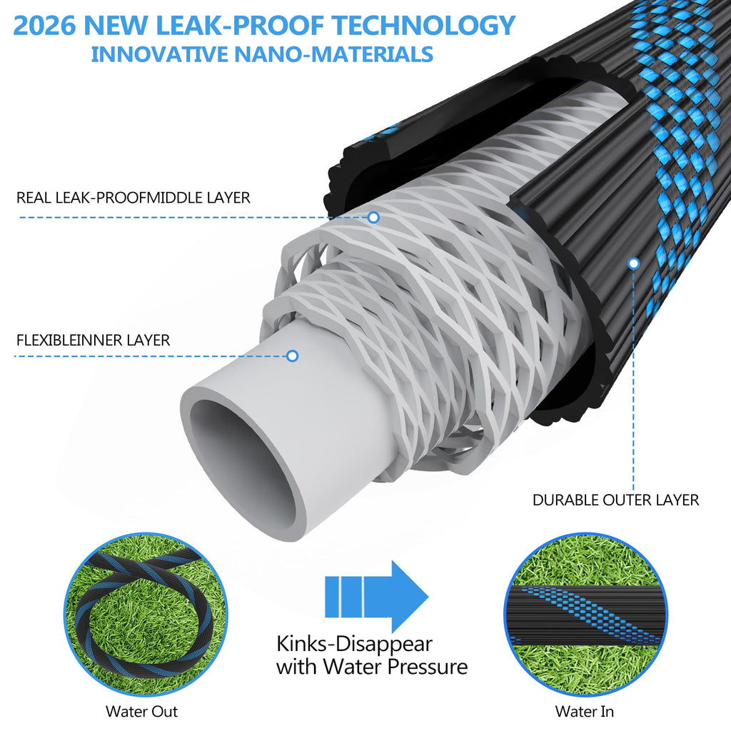 100FT Flexible Kink-Free Garden Hose I86732