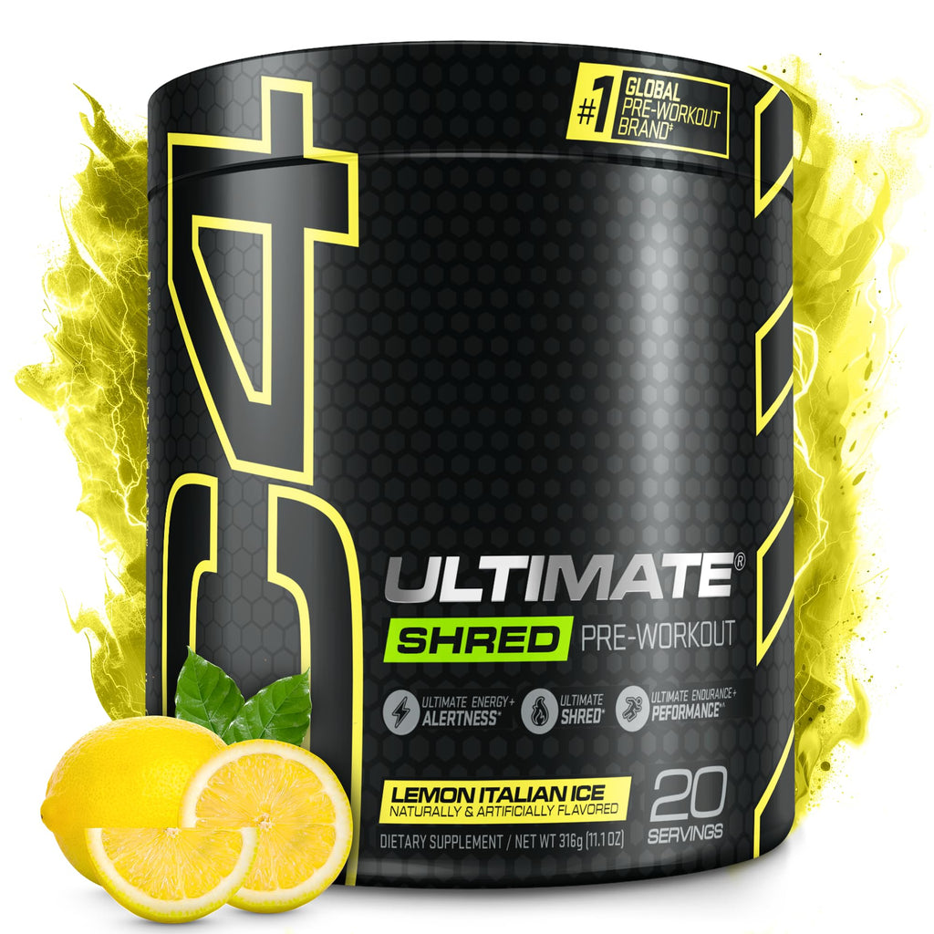 Pre Workout Powder Fat Burner Supplement With Ginger Root Extract 20 Servings J827269