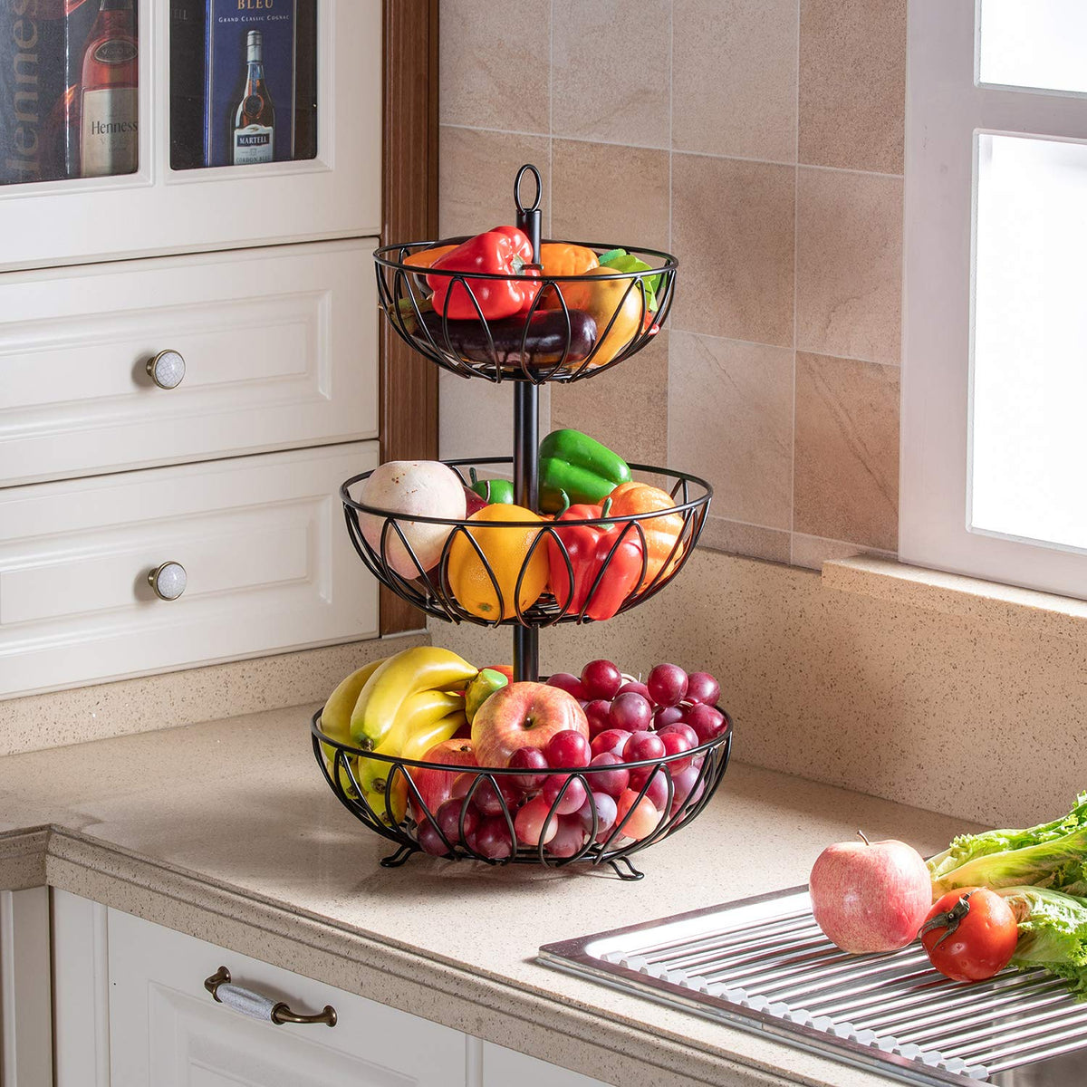 3 Tier Metal Fruit Basket Q5205