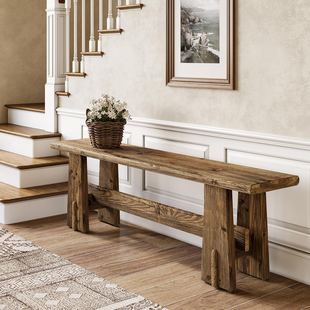 59" Solid Wood Bench N39832