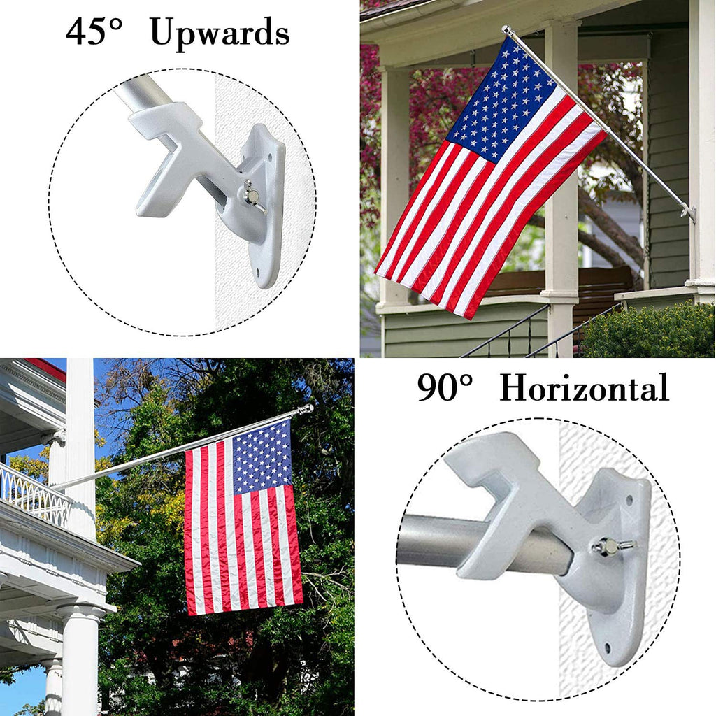 Heavy Duty Aluminum Flag Pole Holder D473