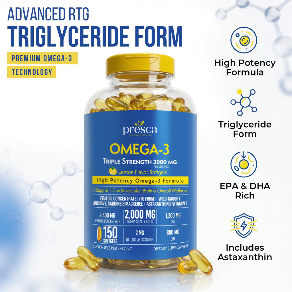 Omega 3 Fish Oil 2400mg 150 Softgels X242599