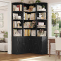 Black Bookshelf with Doors C60328
