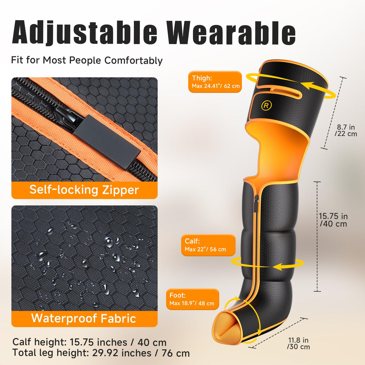 Leg Compression Massager with Heat T455