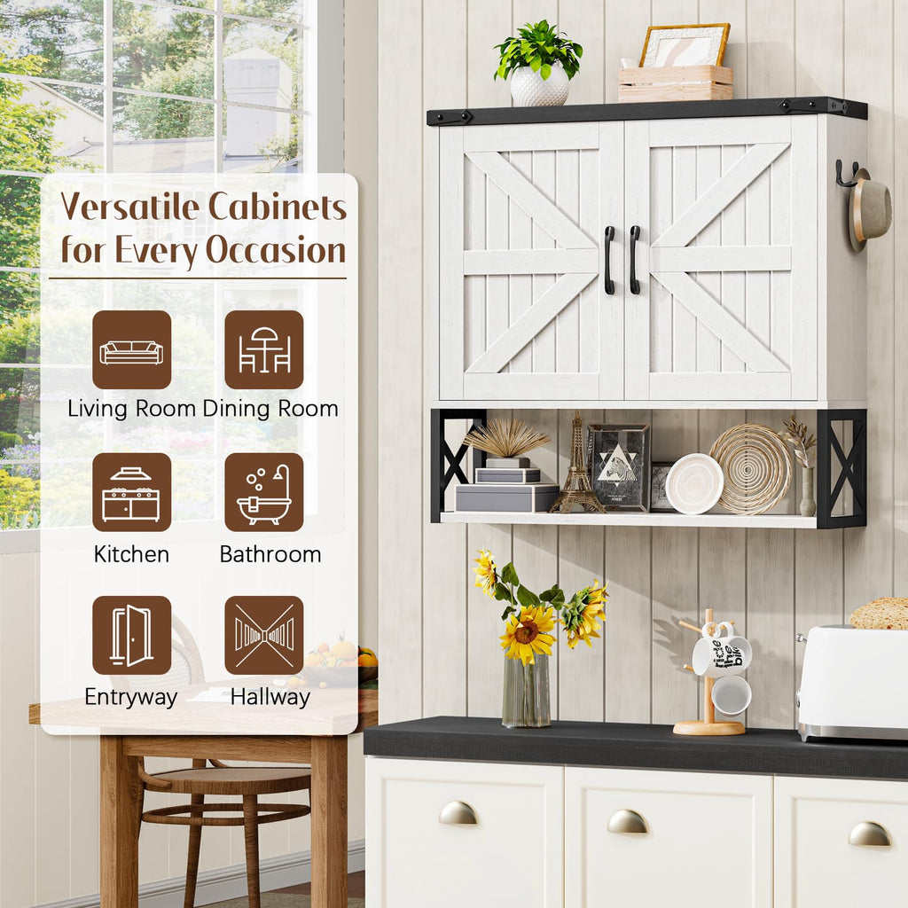 White Bathroom Wall Cabinet N144