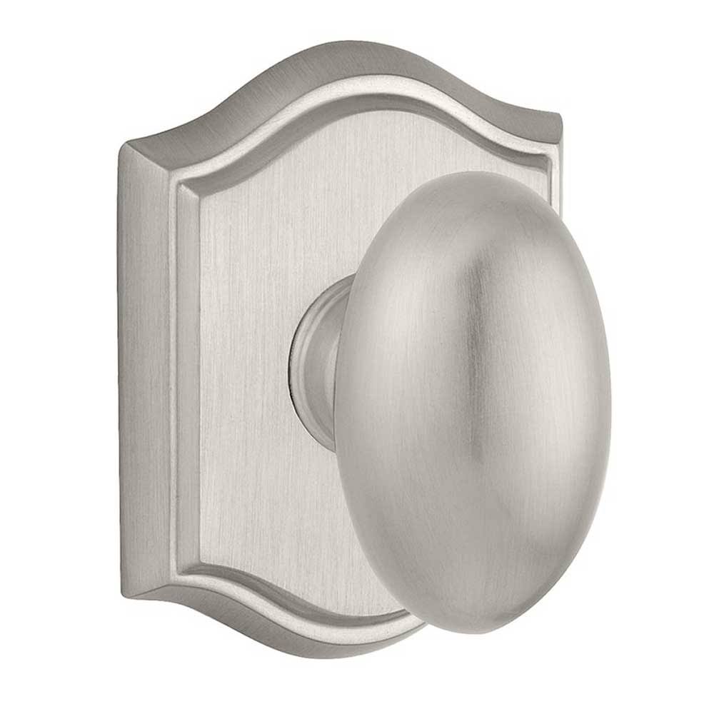 Satin Nickel Privacy Ellipse Knobset S7978