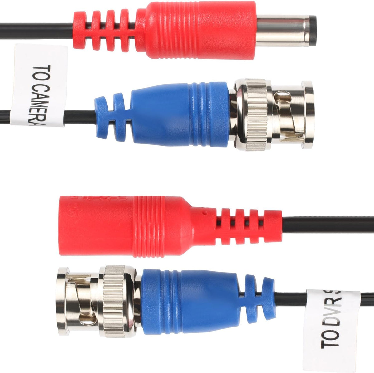 2Pack 50Feet BNC Video Power Cable for CCTV Security System with Connectors R555471