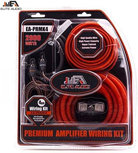 0 Gauge CCA Amplifier Wiring Kit with 20 feet 0 AWG and 2-Channel RCA Interconnects M420817