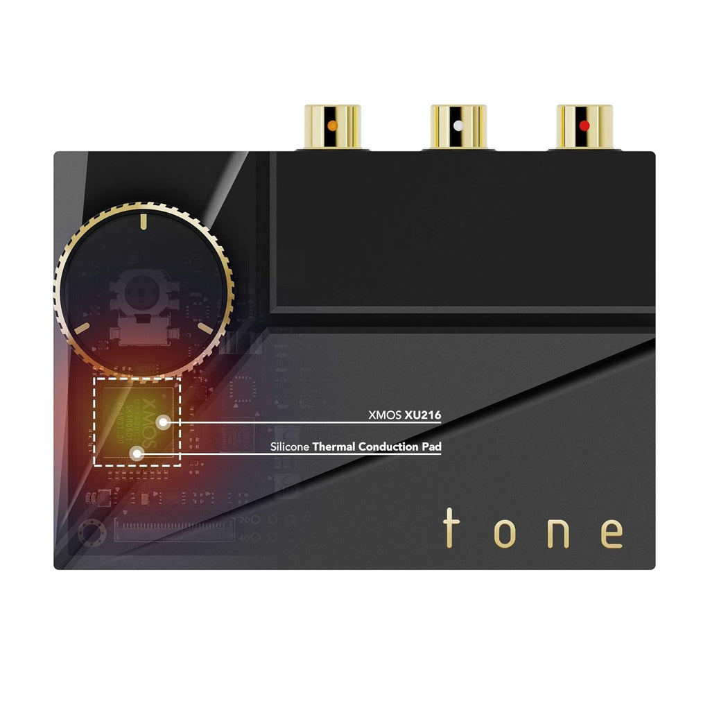 Black USB DAC and Headphone Amplifier N298