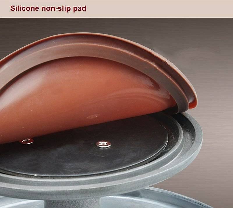 Silver Aluminum Alloy Rotating Cake Turntable Stand E38726