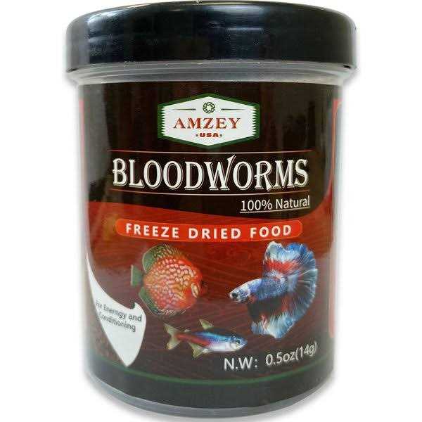 Freeze Dried Blood Worms Fish Food X304833