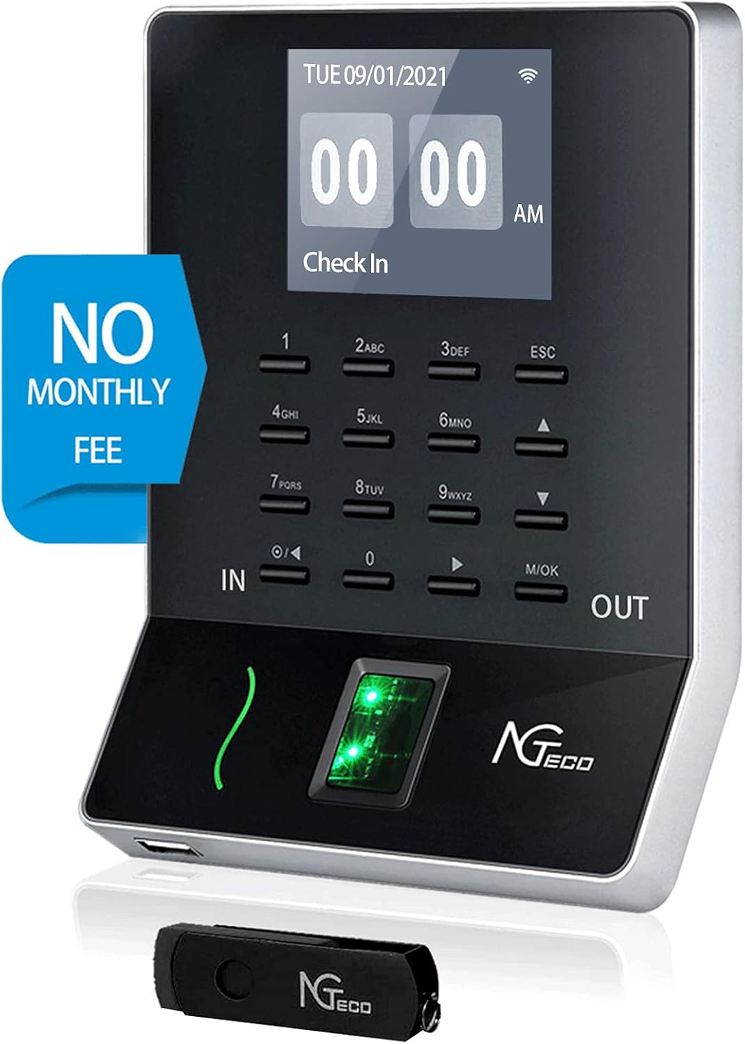 WiFi Biometric Fingerprint Time Clock R64904