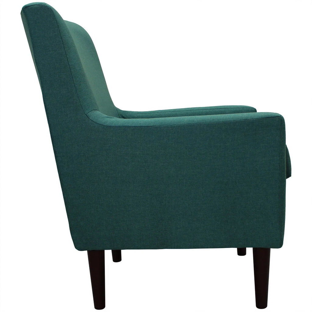 Traditional Fabric Arm Chair in Caribbean Teal Blue L342