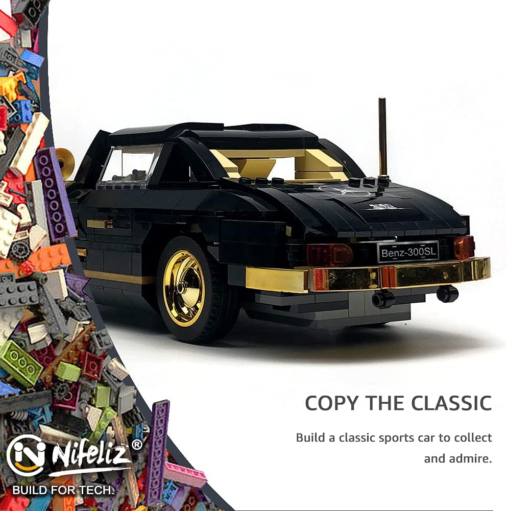 1:14 Scale Sports Car Building Blocks Set 886 Pcs Pack of 2 J60365