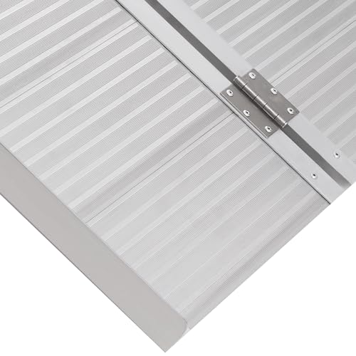 Foldable Aluminum Wheelchair Ramp 6FT with Non-Slip Surface A262856