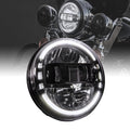 Black 7" HALO DRL LED Headlight J525468