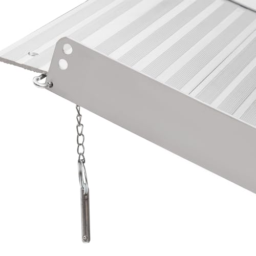 Foldable Aluminum Wheelchair Ramp 6FT with Non-Slip Surface A262856