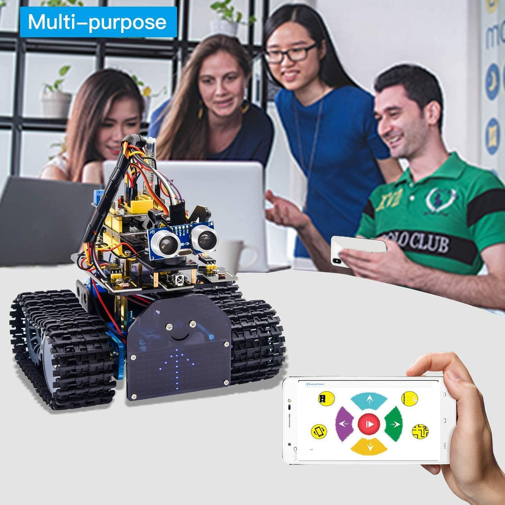 Mini Tank Robot Smart Car Kit with IR and App Control E9995