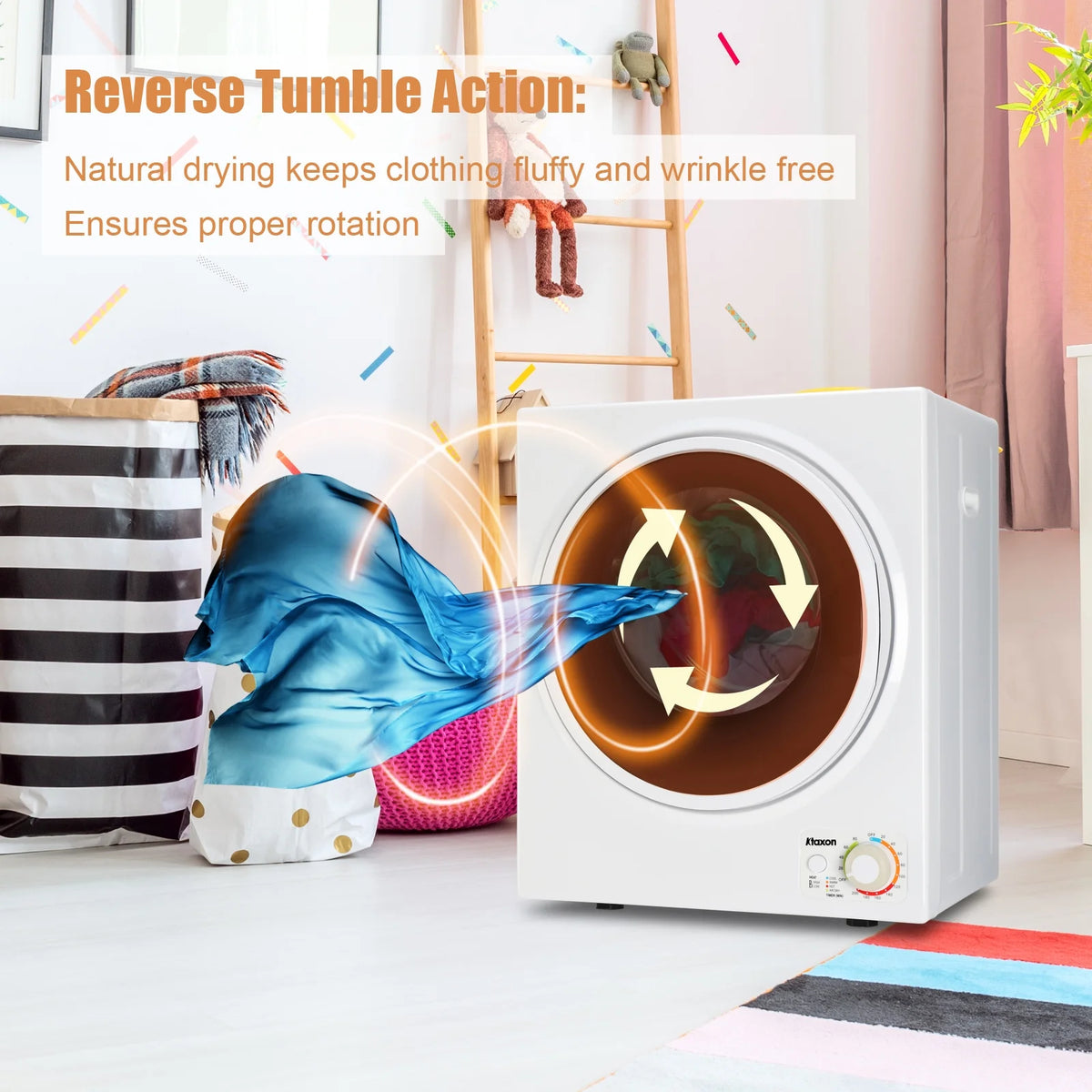 1.6 cu. ft. Compact Electric Dryer White C959125