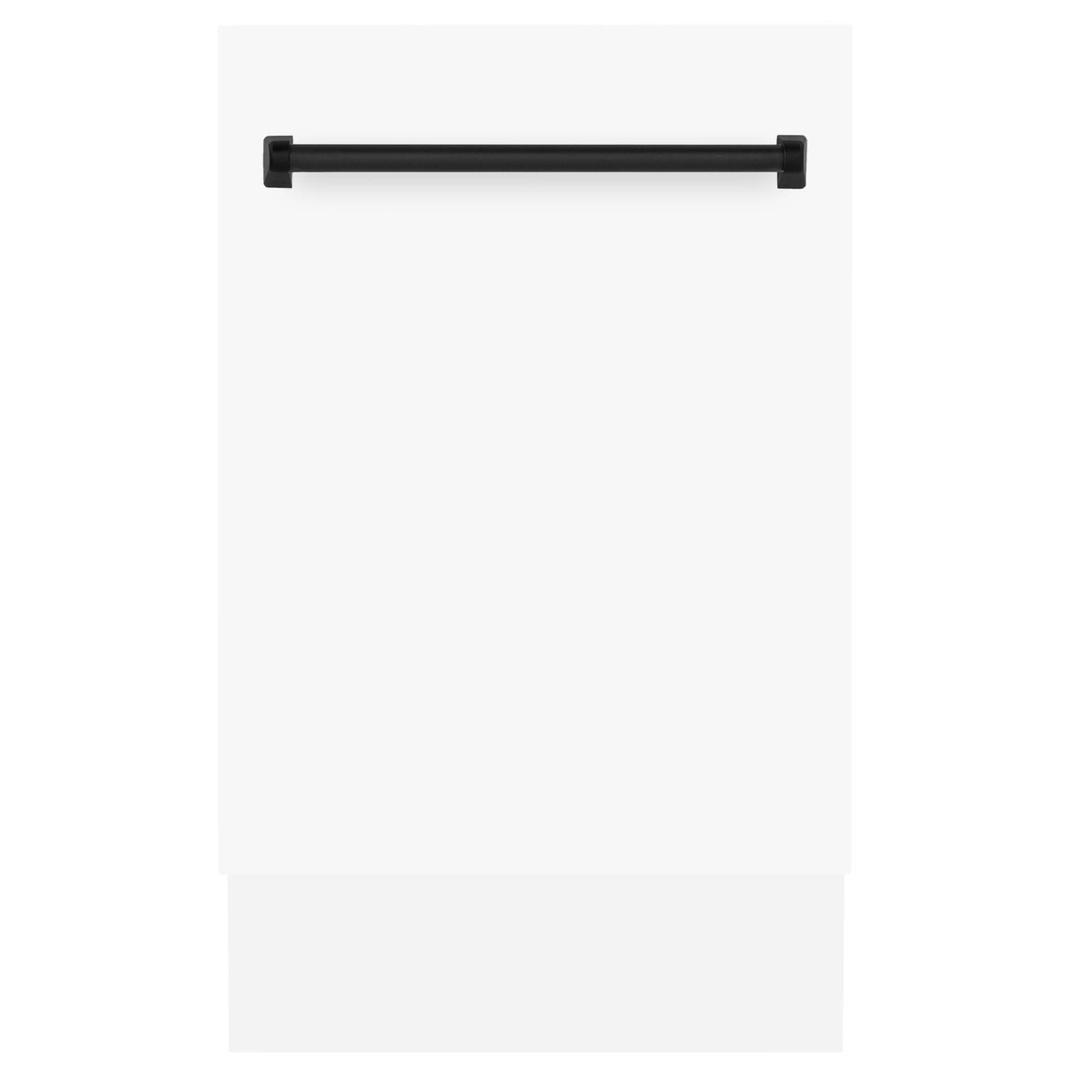 18 In. White Dishwasher with Matte Black Handle X8112