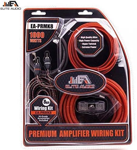 0 Gauge CCA Amplifier Wiring Kit with 20 feet 0 AWG and 2-Channel RCA Interconnects M420817