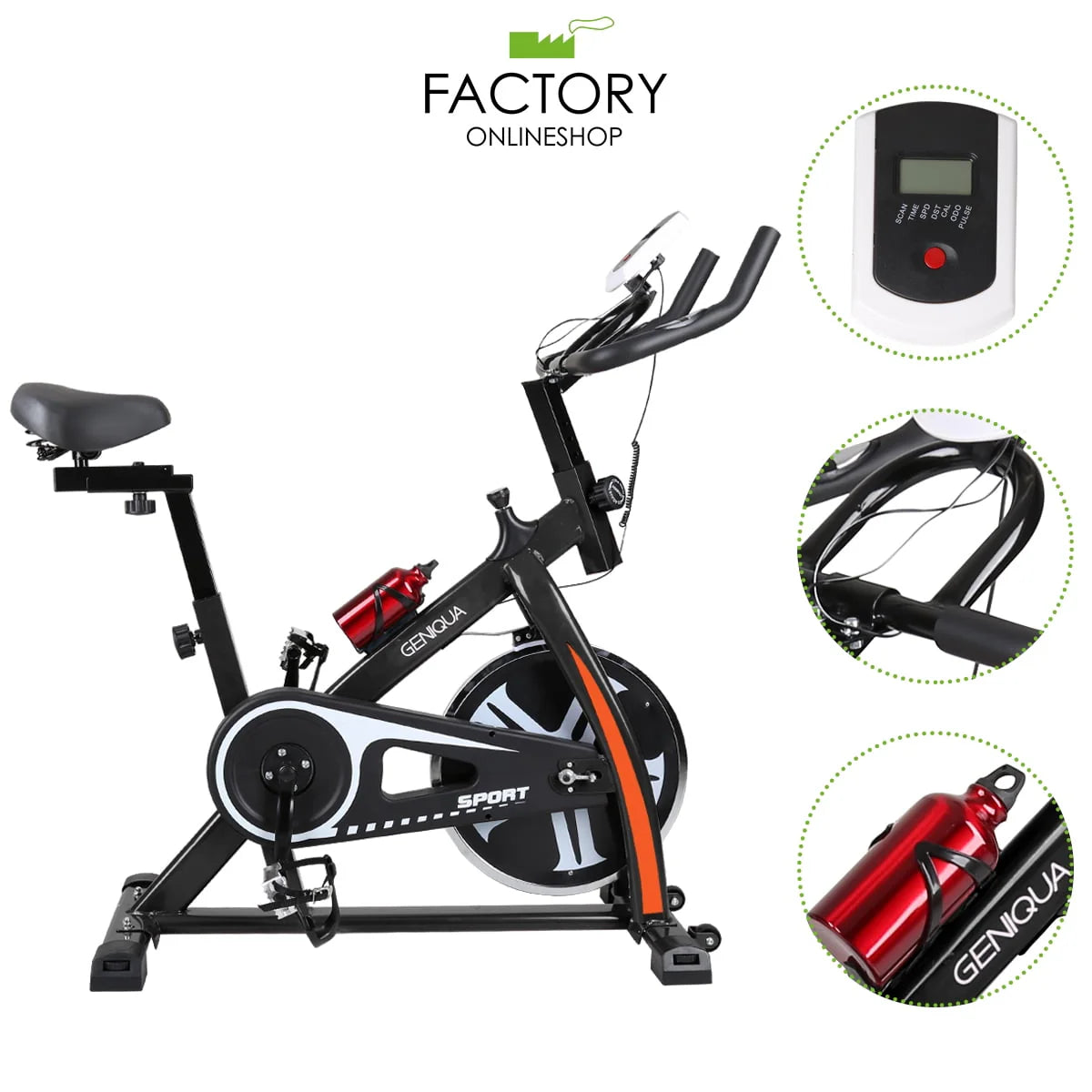 Black Indoor Exercise Bike K313